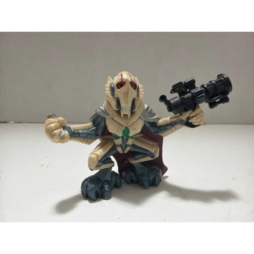 Star Wars Galactic Heroes General Grievous l Figure Hasbro 2005 Blaster Cape